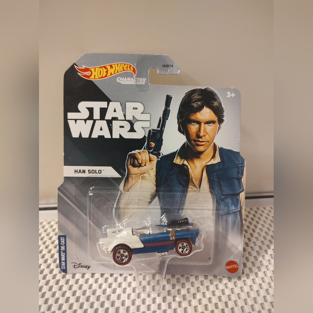 Hot Wheels Character Cars Star Wars Han Solo Die-Cast Disney NWT
